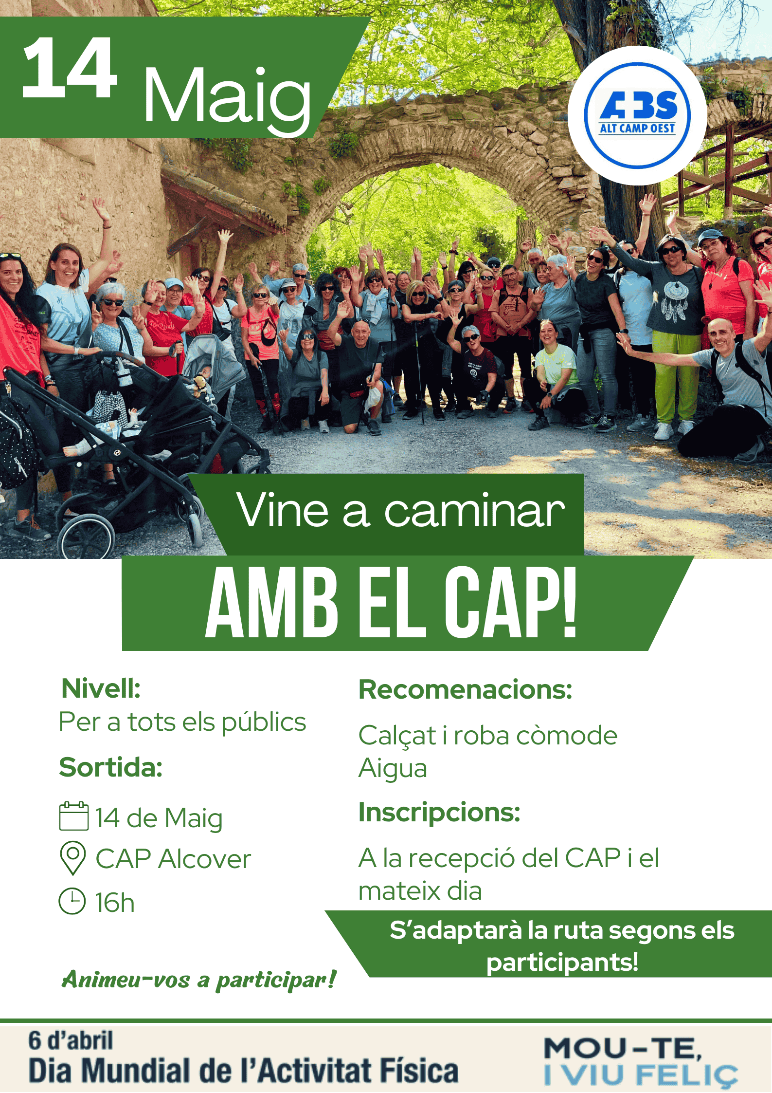 14 de Maig - Vine a caminar amb el CAP!